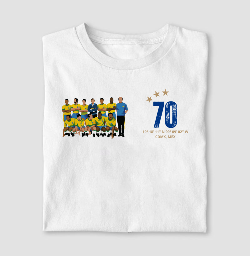 Camiseta Seleção 1970 - Masculino