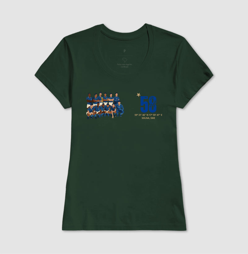 Camiseta Seleção 1958 - Feminino