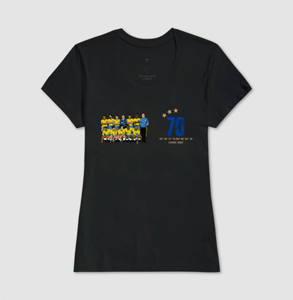 Camiseta Seleção 1970 - Feminino