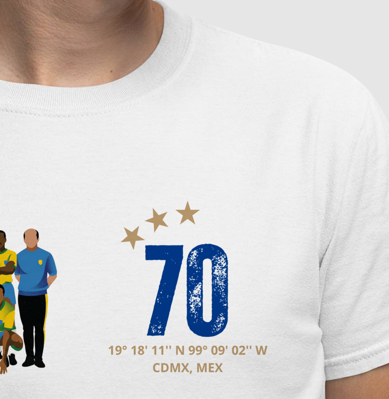 Camiseta Seleção 1970 - Masculino