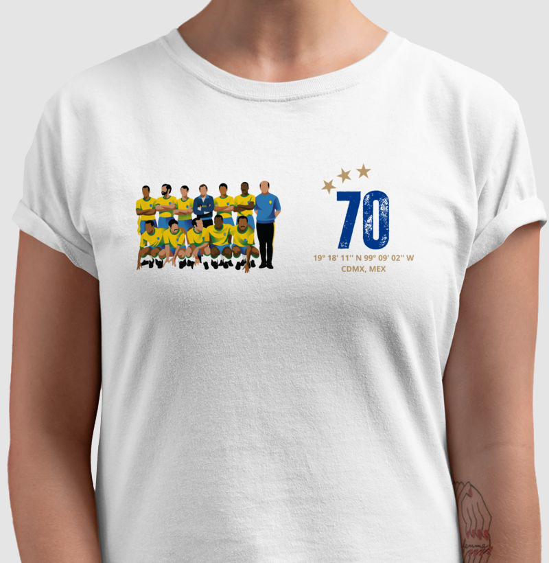 Camiseta Seleção 1970 - Masculino