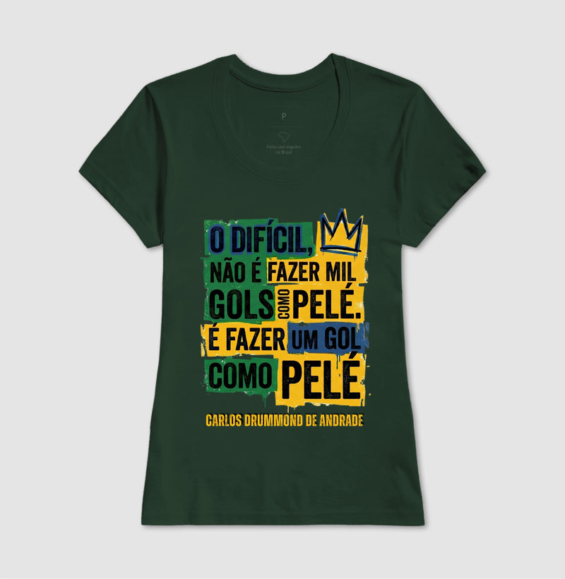 Carlos Drummond sobre Pelé - Feminino