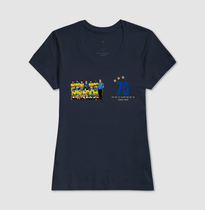 Camiseta Seleção 1970 - Feminino
