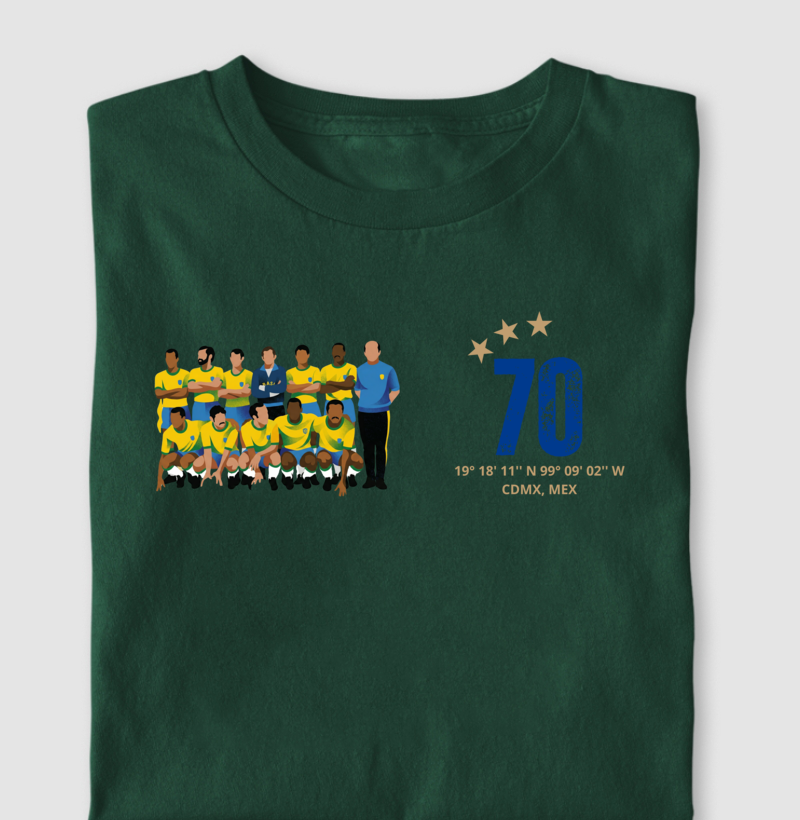 Camiseta Seleção 1970 - Masculino
