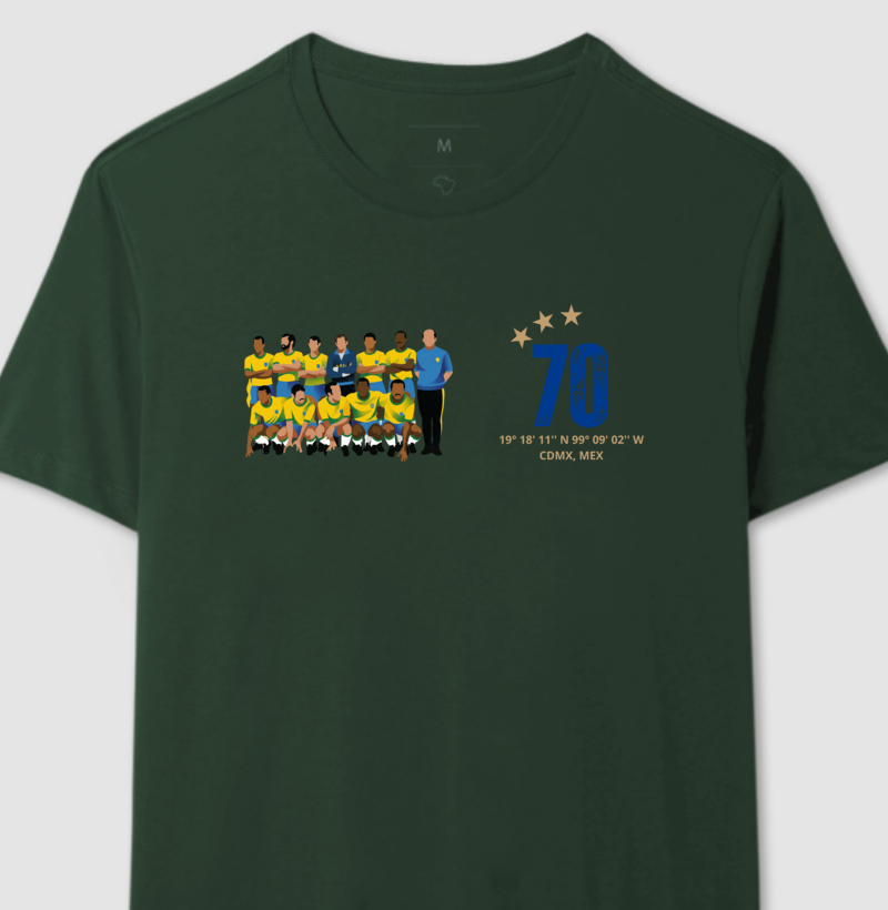 Camiseta Seleção 1970 - Masculino